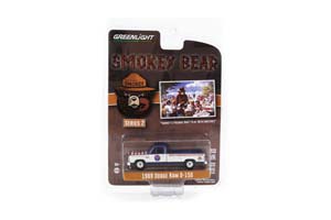 DODGE RAM D-150 "SMOKEY’S FRIENDS DON’T PLAY WITH MATCHES" 1989 BLUE/WHITE (ДЛИНА МОДЕЛИ 6-10 СМ)