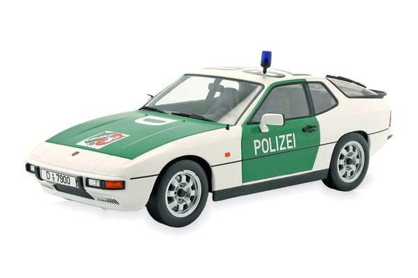 PORSCHE 924 HIGHWAY POLICE DUESSELDORF 1985 GREEN WHITE