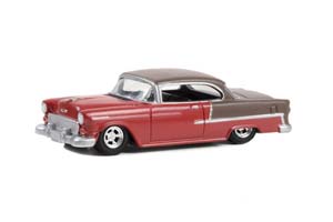 CHEVROLET BEL AIR 1955 RUBY RED/MATTE BRONZE (ДЛИНА МОДЕЛИ 6-10 СМ)