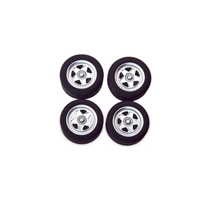 КОЛЕСА ДЛЯ МАСШТАБНОЙ МОДЕЛИ FERRARI TESTAROSSA TYRES AND RIMS-SET SILVER GREY