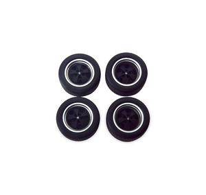 КОЛЕСА ДЛЯ МАСШТАБНОЙ МОДЕЛИ PORSCHE REIFEN UND FELGEN SET BLACK