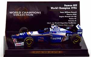 WILLIAMS FW18 WORLD CHAMPION 1996