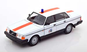 VOLVO 240 GL SOS 901 BELGIUM POLICE 1986, WHITE ORANGE