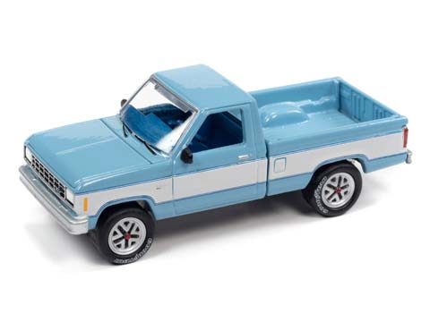 FORD RANGER (1984), ГОЛУБОЙ С БЕЛЫМ (ДЛИНА МОДЕЛИ 6-10 СМ)