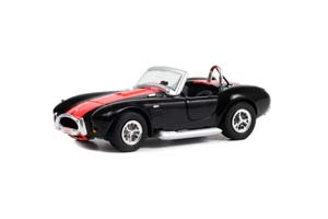 SHELBY COBRA 427 (LOT #3002) 1965 BLACK/RED STRIPES (ДЛИНА МОДЕЛИ 6-10 СМ)