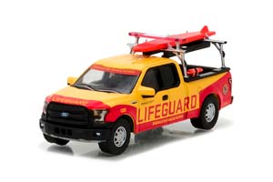 FORD F-150 EMERALD BAY BEACH PATROL 2016 (ИЗ К/Ф СПАСАТЕЛИ МАЛИБУ) (ДЛИНА МОДЕЛИ 6-10 СМ)