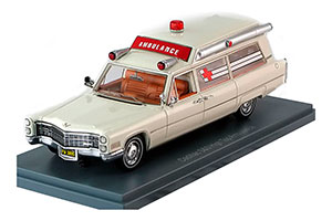 CADILLAC S&S AMBULANCE 1966 WHITE 1:43 NEO43895