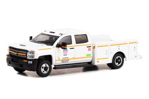 CHEVROLET SILVERADO 3500 DUALLY SERVICE BED UNION PACIFIC RAILROAD MAINTENANCE TRUCK 2018 (ДЛИНА МОДЕЛИ 6-10 СМ)
