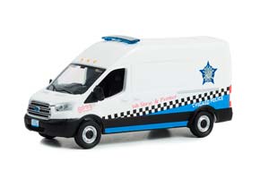 FORD TRANSIT LWB HIGH ROOF CHICAGO POLICE WE SERVE & PROTECT 2019 (ДЛИНА МОДЕЛИ 6-10 СМ)