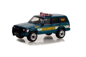 JEEP CHEROKEE GREENPORT RESCUE SQUAD PARAMEDIC-GREENPORT NEW YORK 1998 (ДЛИНА МОДЕЛИ 6-10 СМ)
