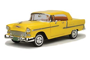 CHEVROLET BEL AIR CABRIOLET CLOSED 1955 YELLOW / ШЕВРОЛЕ БЕЛЭЙР ЖЕЛТЫЙ