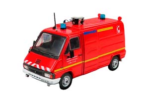RENAULT MASTER T30D VAN VSR BEMAEX SAPEURS POMPIERS (1981), RED