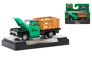 FORD F-100 STAKEBED TRUCK ​​1956 / FORD F-100 ГРУЗОВИК С КОНСТРУКЦИЕЙ 1956 (ДЛИНА МОДЕЛИ 6-10 СМ)