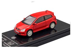HONDA CIVIC TYPE-R EP3 LH (2001), RED (ДЛИНА МОДЕЛИ 6-10 СМ)
