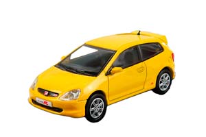 HONDA CIVIC TYPE-R EP3 LHD 200 (2001), SUNLIGHT YELLOW (ДЛИНА МОДЕЛИ 6-10 СМ)