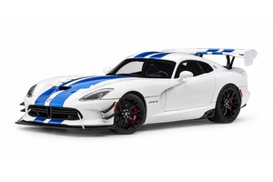 DODGE VIPER GTS-R COMMEMORATIVE EDITION ACR 2017 WHITE WITH BLUE STRIPES / ДОДЖ ВАЙПЕР БЕЛЫЙ