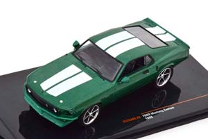 FORD MUSTANG CUSTOM 1969 GREEN METALLIC/WHITE