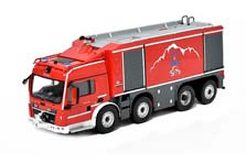 MAN TGS PROTEUS GEIE TMB FIRE ENGINE FRANCE RED SILVER
