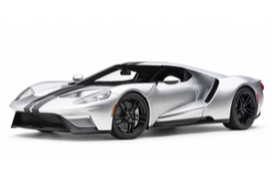 FORD GT 2017 SILVER BLACK STRIPES