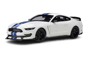 FORD SHELBY MUSTANG GT350R 2017 WHITE BLUE STRIPES