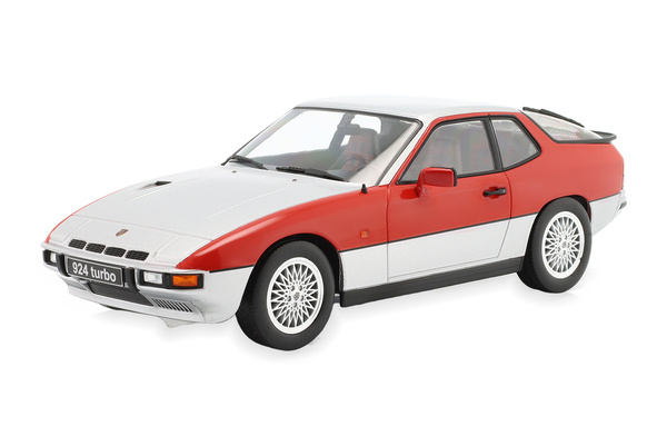 PORSCHE 924 TURBO - 1986 СЕРЕБРИСТЫЙ С КРАСНЫМ