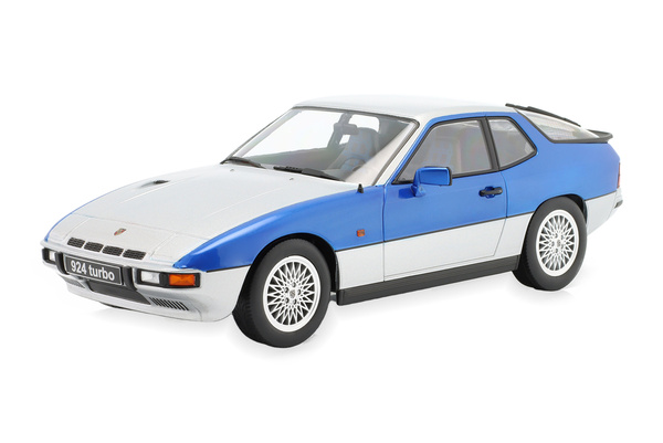 PORSCHE 924 TURBO - 1986 СЕРЕБРИСТЫЙ С СИНИМ