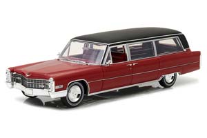 CADILLAC S&S LIMOUSINE 1966 RED/BLACK / КАДИЛЛАК ЛИМУЗИН ЧЕРНО-КРАСНЫЙ