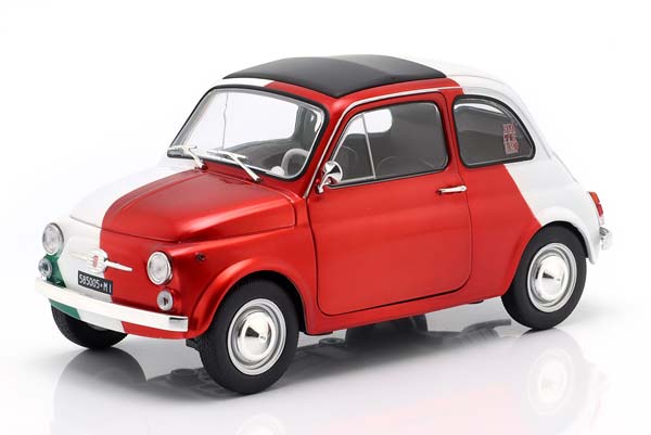 FIAT 500 TRIBUTE TO ITALIA 1965 RED WHITE GREEN