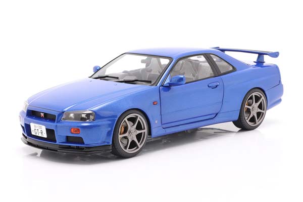 NISSAN SKYLINE GT-R R34 1999 BLUE METALLIC