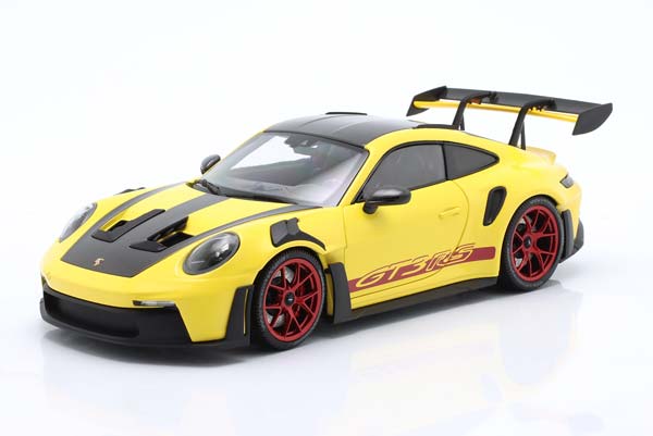 PORSCHE 911 (992) GT3RS – 2024 – YELLOW W/WEISSACH PACKAGE W RED WHEELS
