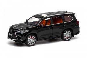 LEXUS LX570 2022 BLACK / ЛЕКСУС ЛХ570 ЧЕРНЫЙ (ДЛИНА 20 СМ, БЕЗ КОРОБКИ)