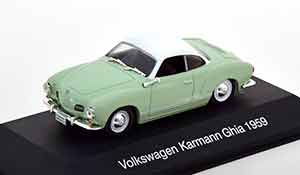 VW VOLKSWAGEN KARMANN GHIA 1959 LIGHTGREEN WHITE