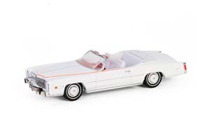 CADILLAC ELDORADO CONVERTIBLE "THE END OF AN ERA 1916-1976" LAST CADILLAC ELDORADO CONVERTIBLE (1 ИЗ 200 ПРОИЗВЕДЁННЫХ) 1976 (ДЛИНА МОДЕЛИ 6-10 СМ)
