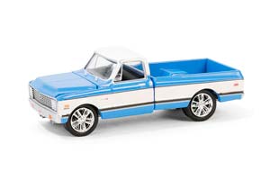 CHEVROLET C10 SUPER CHEYENNE CUSTOM PICKUP (PALM BEACH 2023) 1971 BLUE (ДЛИНА МОДЕЛИ 6-10 СМ)