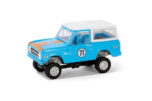 FORD BRONCO 4X4 CUSTOM SUV #71 (LAS VEGAS 2023) 1971 BLUE (ДЛИНА МОДЕЛИ 6-10 СМ)