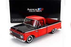 FORD F-100 CUSTOM CAB PICK-UP (1965), RED BLACK