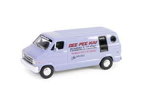 DODGE B-100 VAN "OVERKILL KEVIN" 1976 BLUE (ДЛИНА МОДЕЛИ 6-10 СМ)