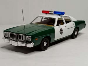 PLYMOUTH FURY "POLICE" 1975 GREENLIGHT 1:18