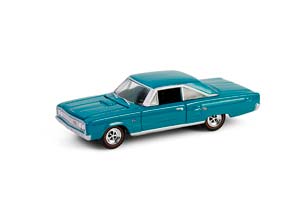 DODGE CORONET R/T HEMI "HEMI 60TH ANNIVERSARY" 1967 MEDIUM TURQUOISE (ДЛИНА МОДЕЛИ 6-10 СМ)