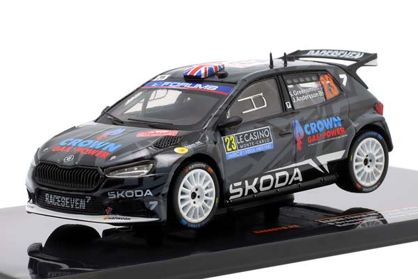 SKODA FABIA RS RALLY2 #23 RALLYE MONTE CARLO 2025 GREENSMITH, ANDERSSON / ШКОДА ФАБИА RS RALLY2 РАЛЛИ МОНТЕ-КАРЛО ГРИНСМИТ АНДЕРССОН