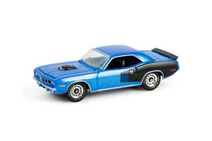 PLYMOUTH 'CUDA 440 6BBL SHAKER "'CUDA 60TH ANNIVERSARY" 1971 B5 BLUE (ДЛИНА МОДЕЛИ 6-10 СМ)