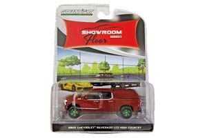 CHEVROLET SILVERADO LTD HIGH COUNTRY CAMPER SHELL 2022 CHERRY RED TINTCOAT (GREENLIGHT!!!) (ДЛИНА МОДЕЛИ 6-10 СМ)