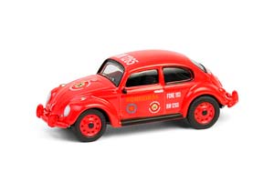 VW VOLKSWAGEN BEETLE "CORPO DE BOMBEIROS DA POLÍCIA MILITAR" (ПОЖАРНАЯ СЛУЖБА ВОЕННОЙ ПОЛИЦИИ ШТАТА САН-ПАУЛУ БРАЗИЛИЯ)1985 (ДЛИНА МОДЕЛИ 6-10 СМ)
