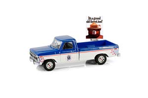 FORD F-250 ПИКАП "IT'S A GRAND OLD FOREST TOO!" 1976 BLUE/WHITE (ДЛИНА МОДЕЛИ 6-10 СМ)