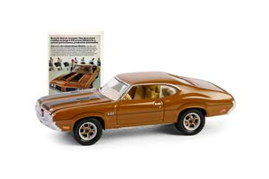 OLDSMOBILE 4-4-2 "THE COMPLETE ESCAPE MACHINE" 1972 BROWN (ДЛИНА МОДЕЛИ 6-10 СМ)