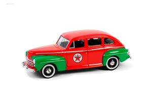 FORD FORDOR SUPER DELUXE "TEXACO" 1948 RED/GREEN (ДЛИНА МОДЕЛИ 6-10 СМ)