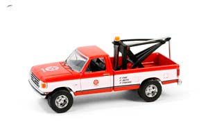 FORD F-250 ЭВАКУАТОР "TEXACO" 1988 RED/WHITE (ДЛИНА МОДЕЛИ 6-10 СМ)