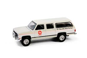 CHEVROLET SUBURBAN "TEXACO" 1990 WHITE (ДЛИНА МОДЕЛИ 6-10 СМ)