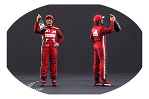 ФИГУРКА КОЛЛЕКЦИОННАЯ FERNANDO ALONSO РУЧНАЯ РАБОТА В МАСШТАБЕ 1:18 ФЕРНАНДО АЛОНСО
