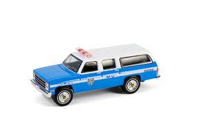 CHEVROLET SUBURBAN K2500 SCOTTSDALE "NEW YORK CITY POLICE DEPARTMENT" (NYPD) 1990 (ДЛИНА МОДЕЛИ 6-10 СМ)